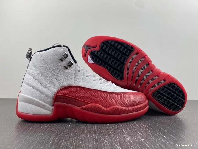 MaikeSneakers Cherry Jordan Retro Air 12 130690-110 0817